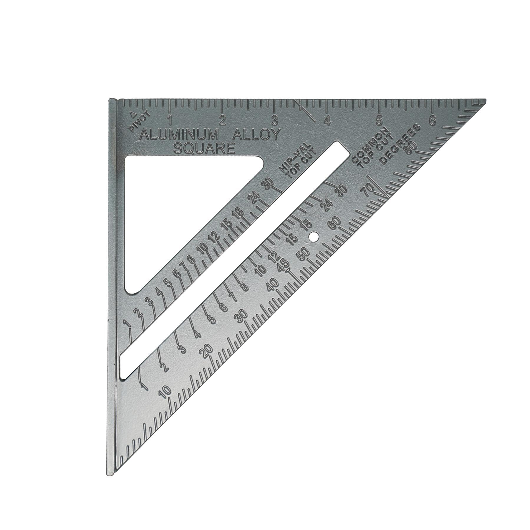 Dapetz ® 6" Aluminum Alloy Roofing Square, Triangle Measuring Gauge, Multifunctional Rafter Angle Protractor, Tri Square Guide for Carpenter, Woodworking, and Roofe