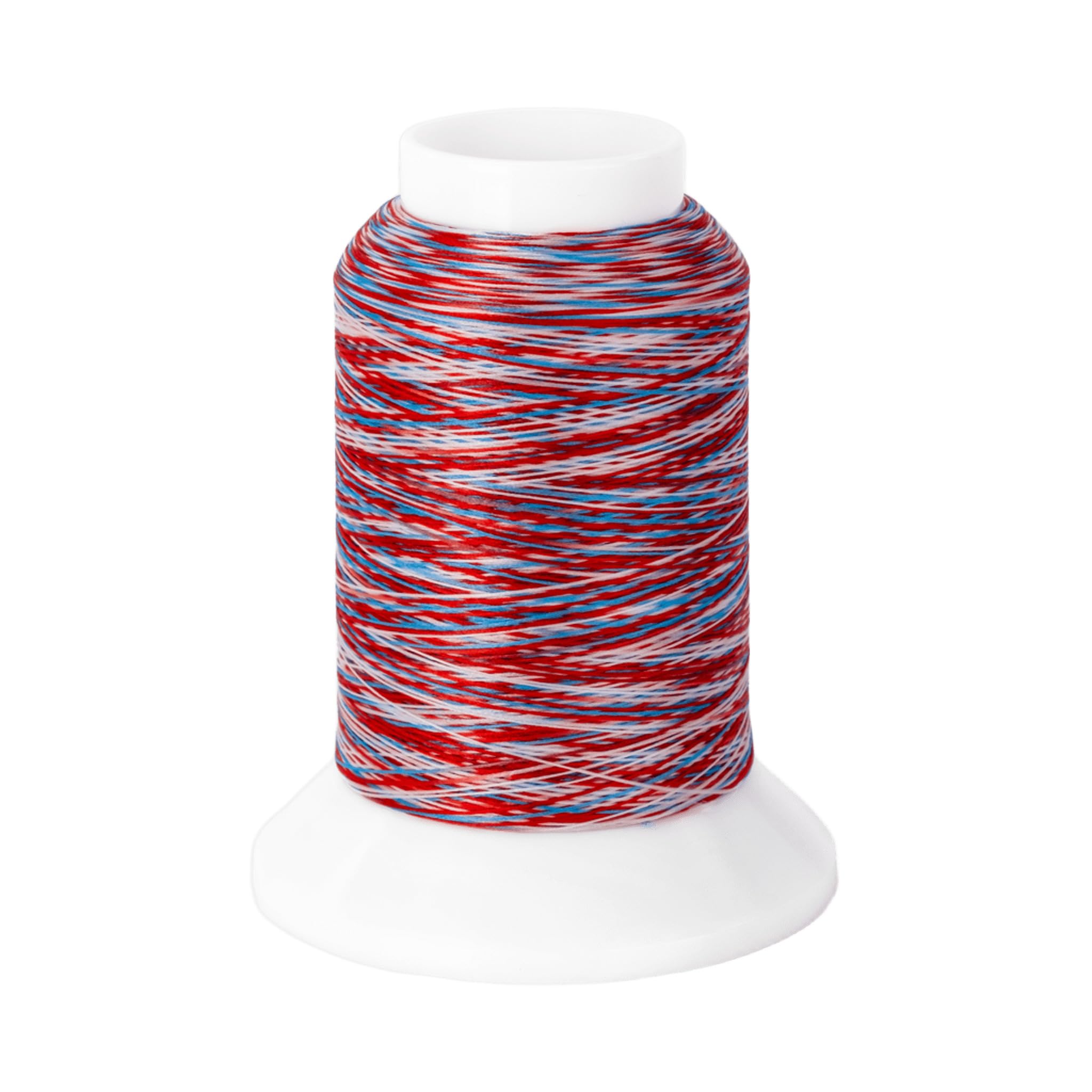 YLI 213YLIVA105 Variegated Woolly Nylon Thread, 1000m, Red/White/Blue