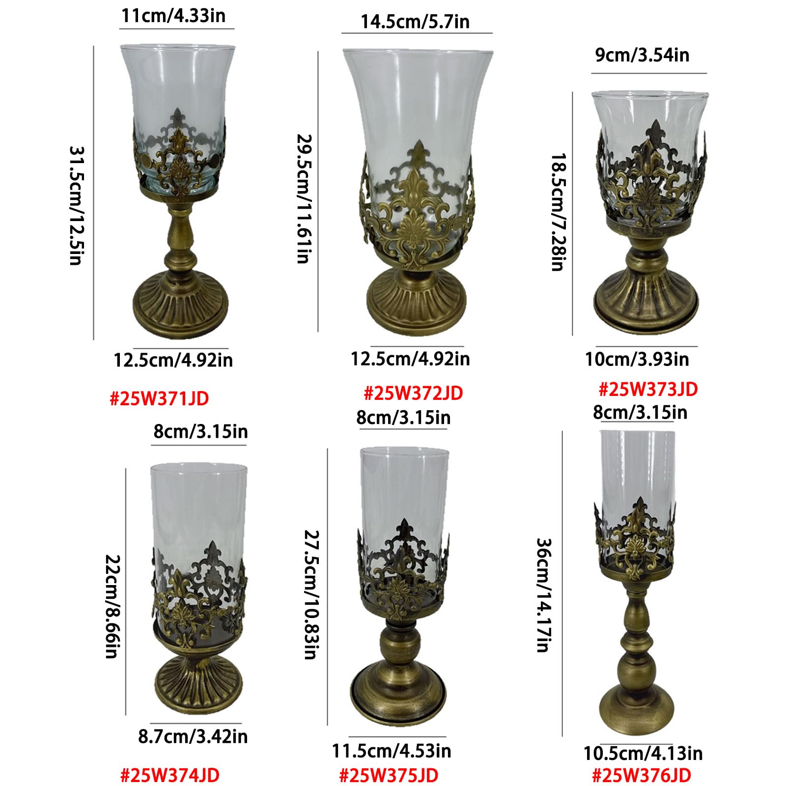 Portavelas de cristal transparente para fiestas, bodas, centros de mesa, centros de mesa, candelabros decorativos