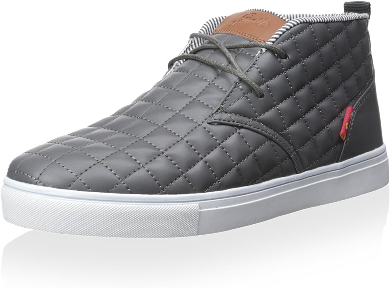 Landon Quilted Hi Sneaker (10.5, Grey)