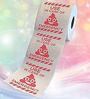 Vista 2 de Printed TP Uso en caso de regalo de papel higiénico impreso de emergencia: divertido rollo de papel higiénico para bromas, sorpresas, decoración
