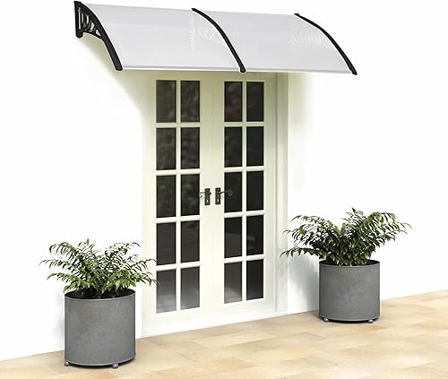 Miniatura 2 de Toldo para ventana de 40 x 80 pulgadas, toldos para puerta de entrada, toldo para patio al aire libre, toldo voladizo para puerta de entrada, toldo