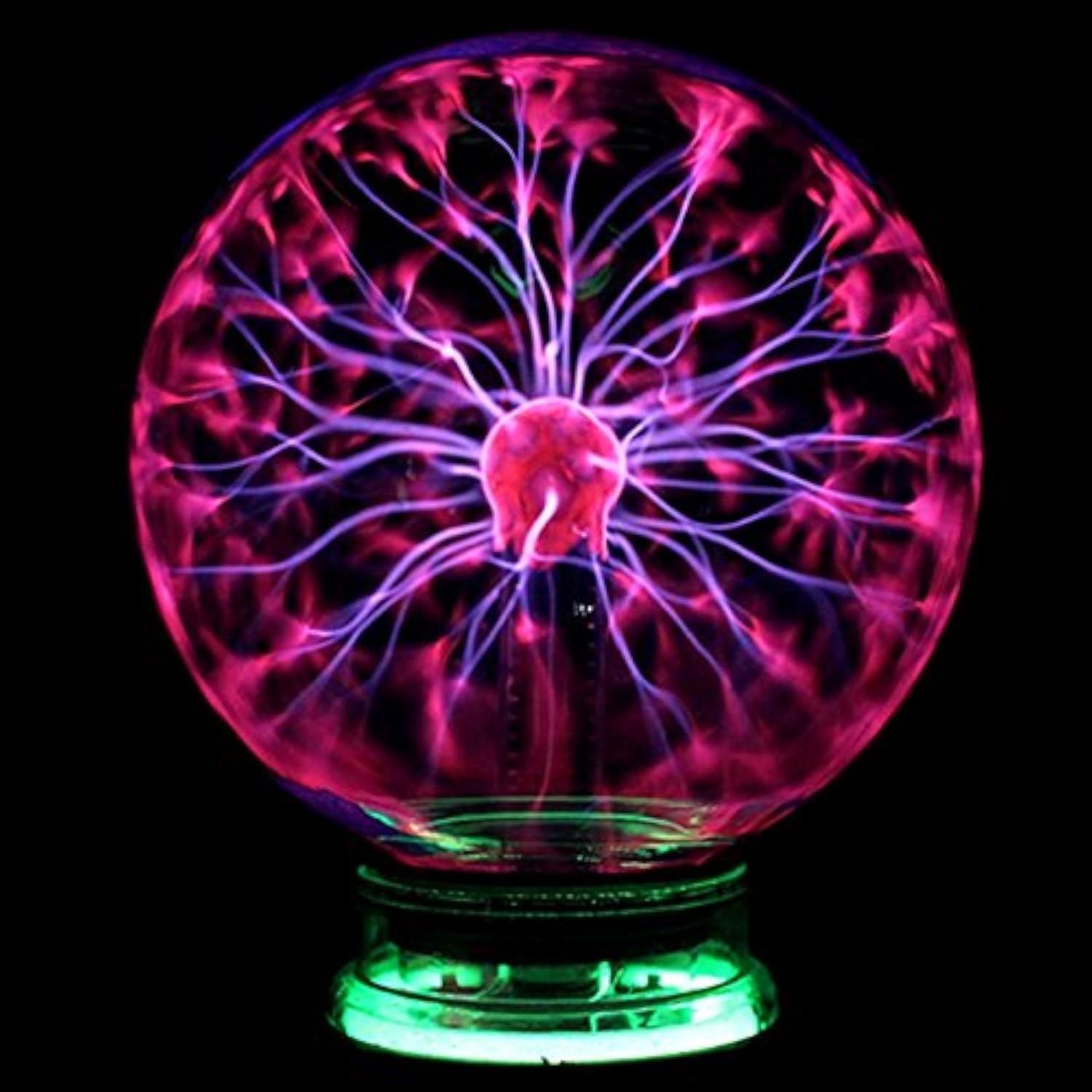 Novelty Glass Magic Plasma Static Electricity Ball Light 4 5 6 Inch Table Lights Sphere Nightlight Kids Gift For New Year Magic Plasma Lightning Night Lamp (Size : 5 Inch)