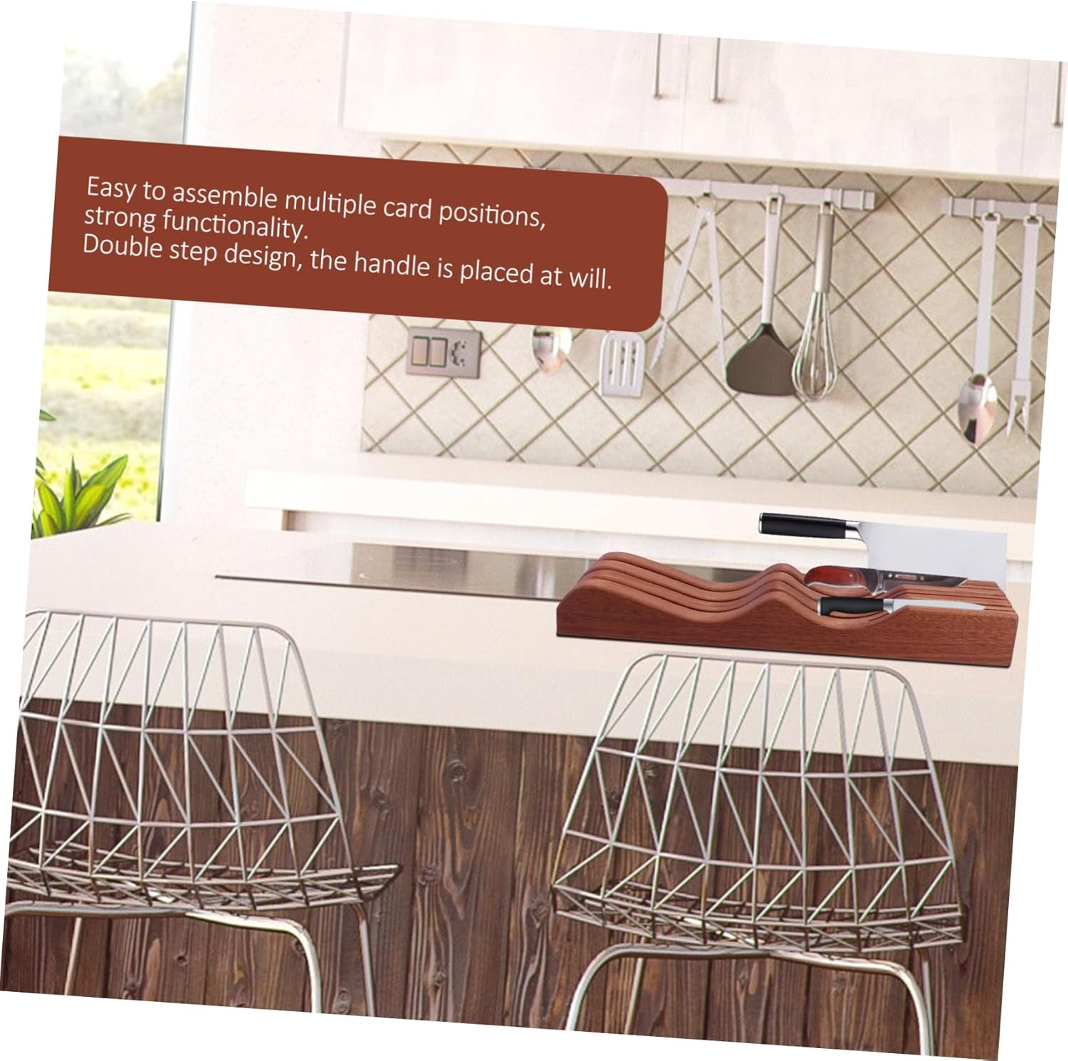 Nodanboku Sword Rack Kitchen Storage Organizer Cooking Gadgets Cutter Storage Container Home Kitchen Cutter Rack