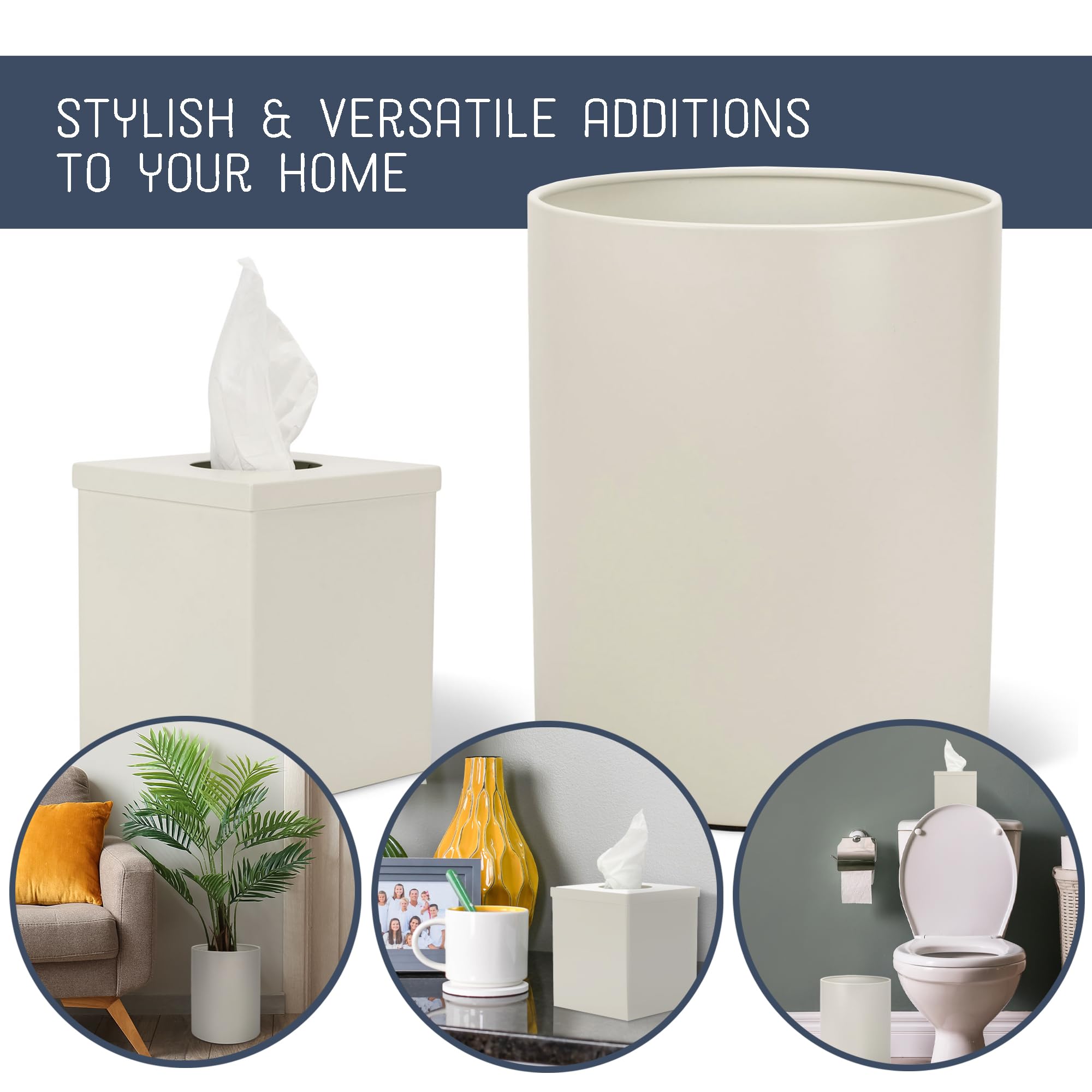 Amazon.com: NAT AND JULES Round Bathroom Trash Can