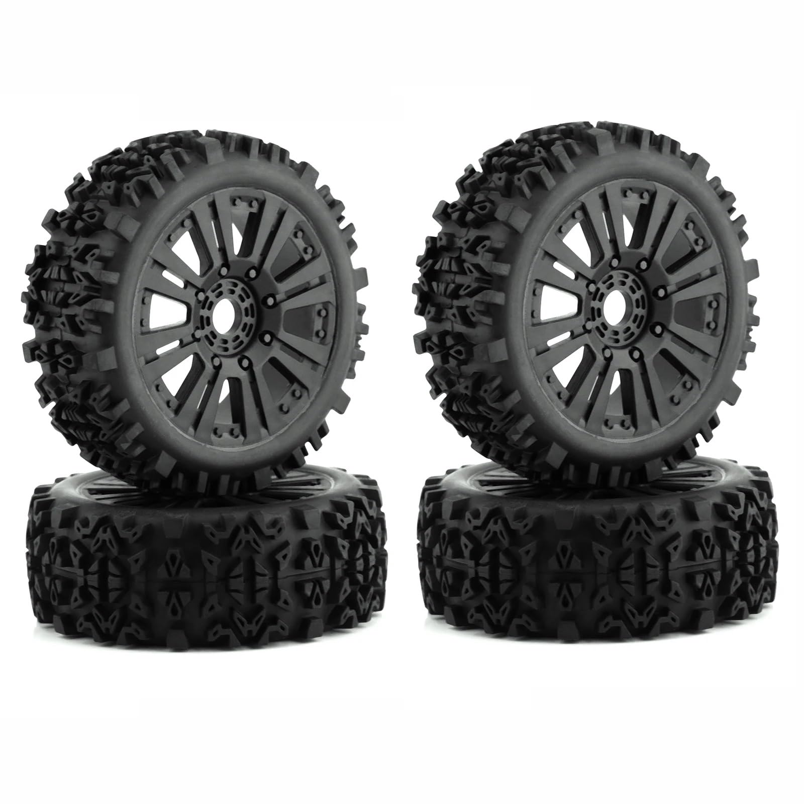 para HSP para Racing para Buggy 1/8 4 Uds Neumáticos Pasta Barra Corteza para Cubo Agarre Pasador Pequeño Tuerca 17mm Medio Suave Desgaste Largo Fortalecer RC Neumáticos Coche RC