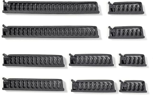Formulamod Self Adhesive Cable Comb Kit, Sleeve Management Tools Wire Organizer Comb Computer Case Cable Clips, Multipurpose Wire Clamps (Black)