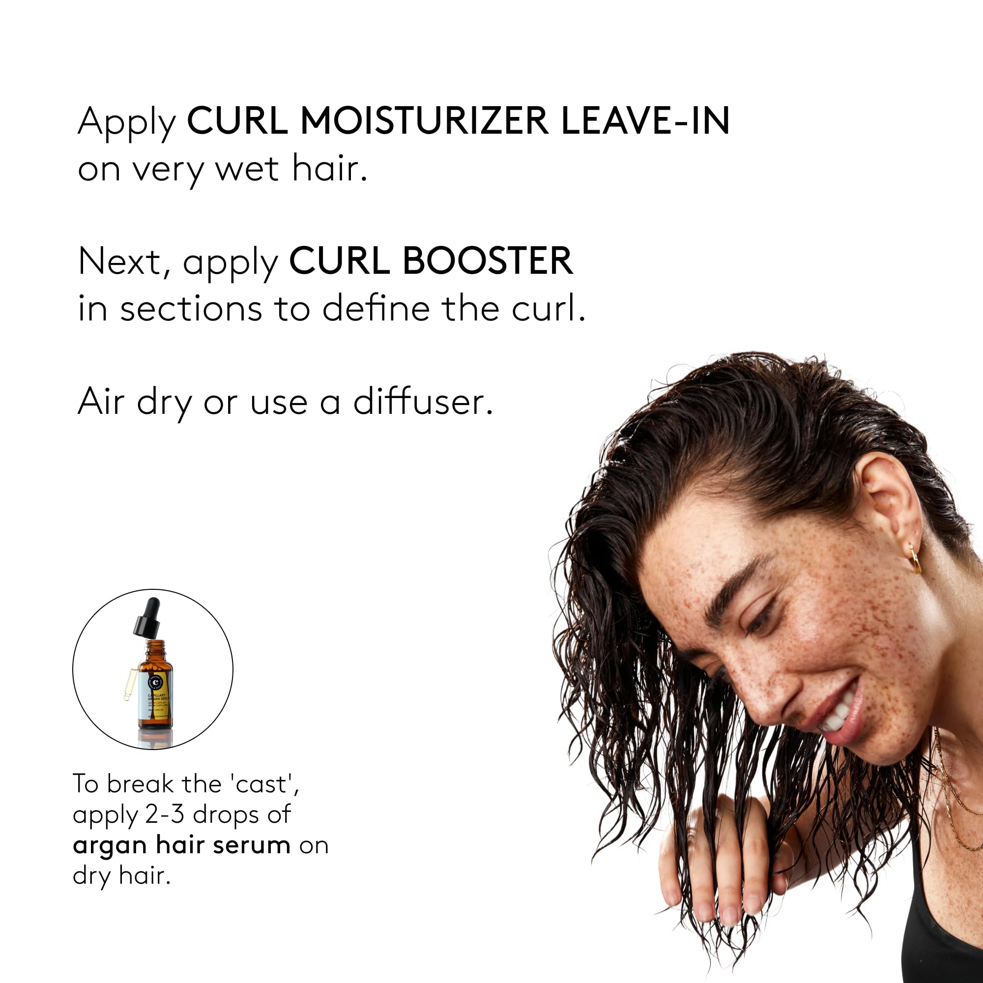 COCUNAT - Curly Method - Perfect Curls in 2 steps - Moisturizer Leave-in + Curl Booster - Moisturises, Nourishes, Strengthens, Eliminates Frizz and Detangles - 250ml+150ml