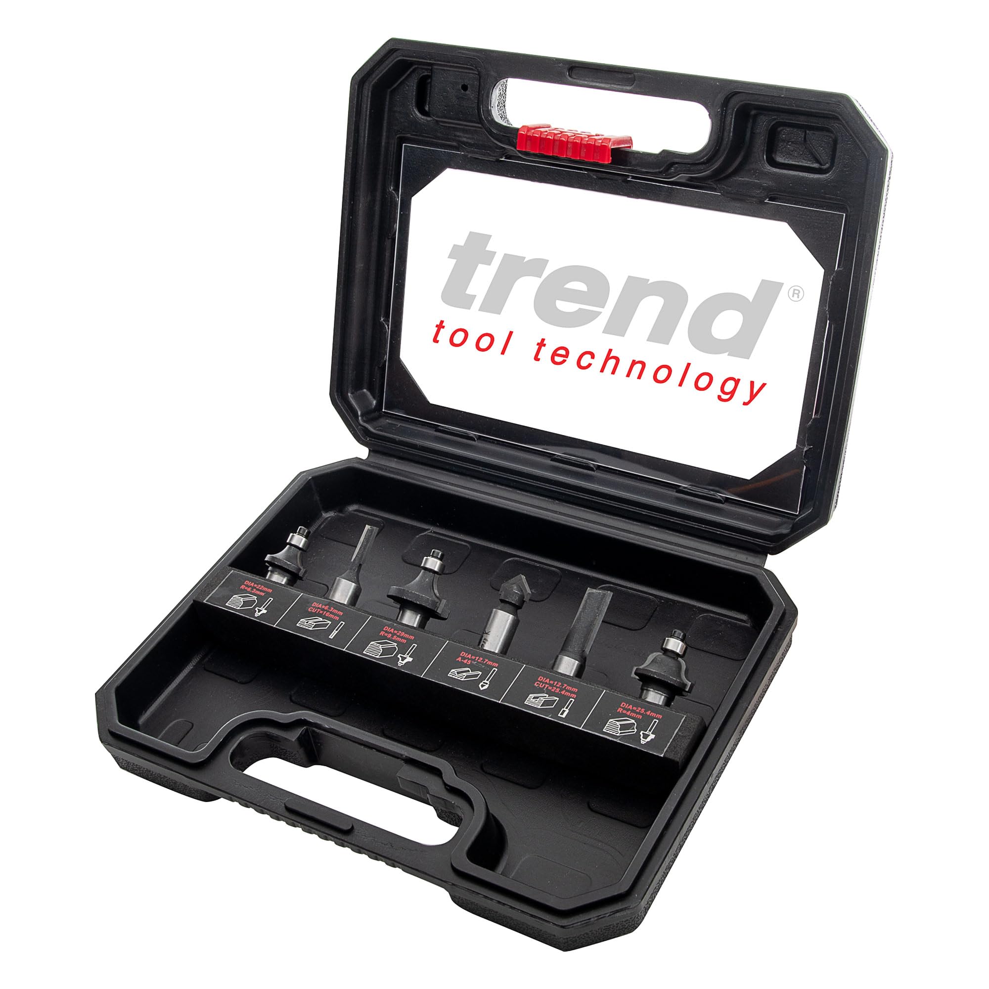 Trend SET/SS11X1/4TC 6 Piece Router Cutter Set