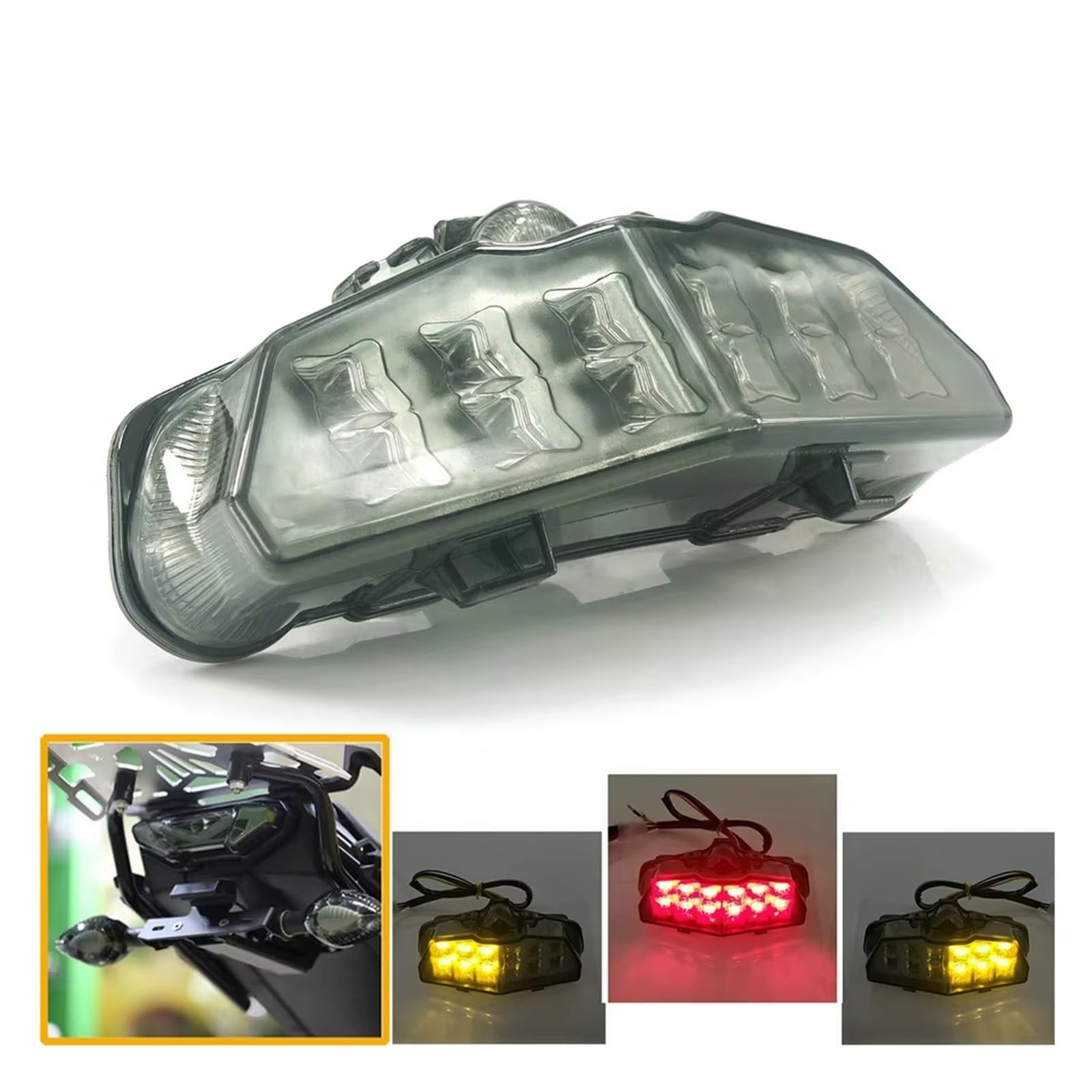 Moto luce freno targa lampada stop Per MSLAZ150 Per TFX150 2013-2019 Luci Posteriori Per Moto Lampada Freno Indicatori Di Direzione Indicatori Luminosi Accessori