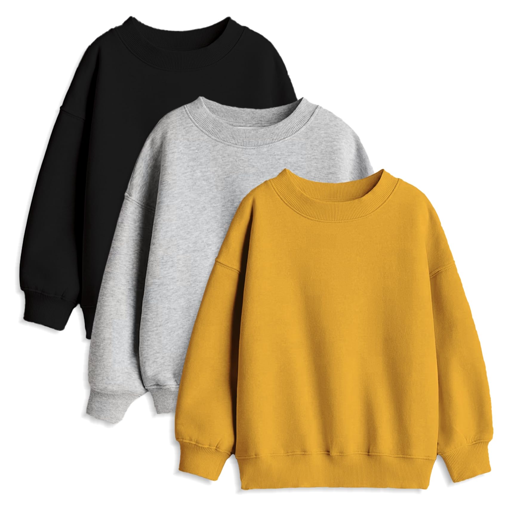 minicultBoy's & Girl's Cotton Round Neck Sweatshirt for Light Winters