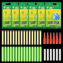 30 bastões luminosos de 4,5 x 37 mm para pesca noturna, alta luminosidade para carpa/peixe predador
