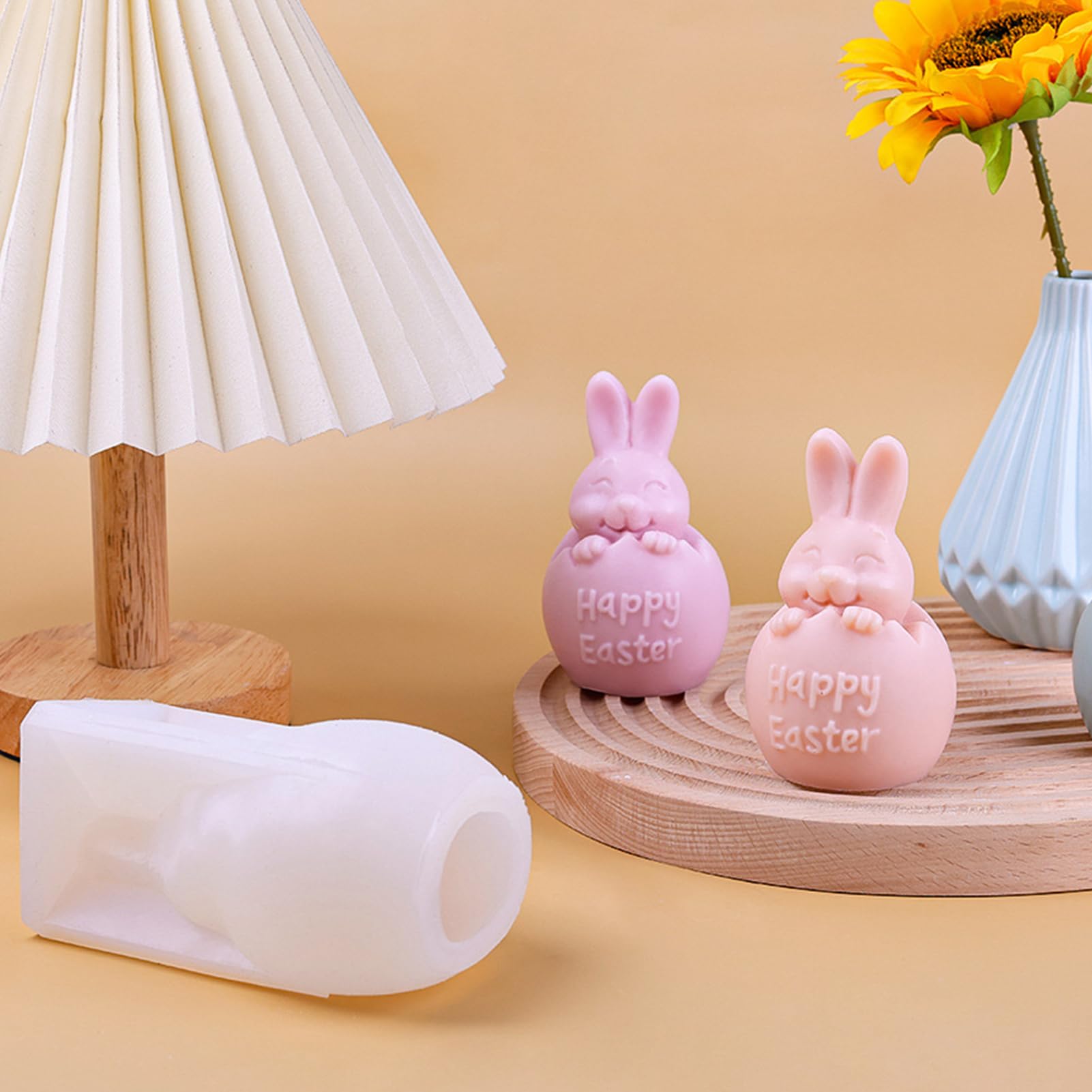Stampo Silicone Uova Di Pasqua - 8 Modelli Per Resina, Sapone E Candele Fai Da Te - Foto 5