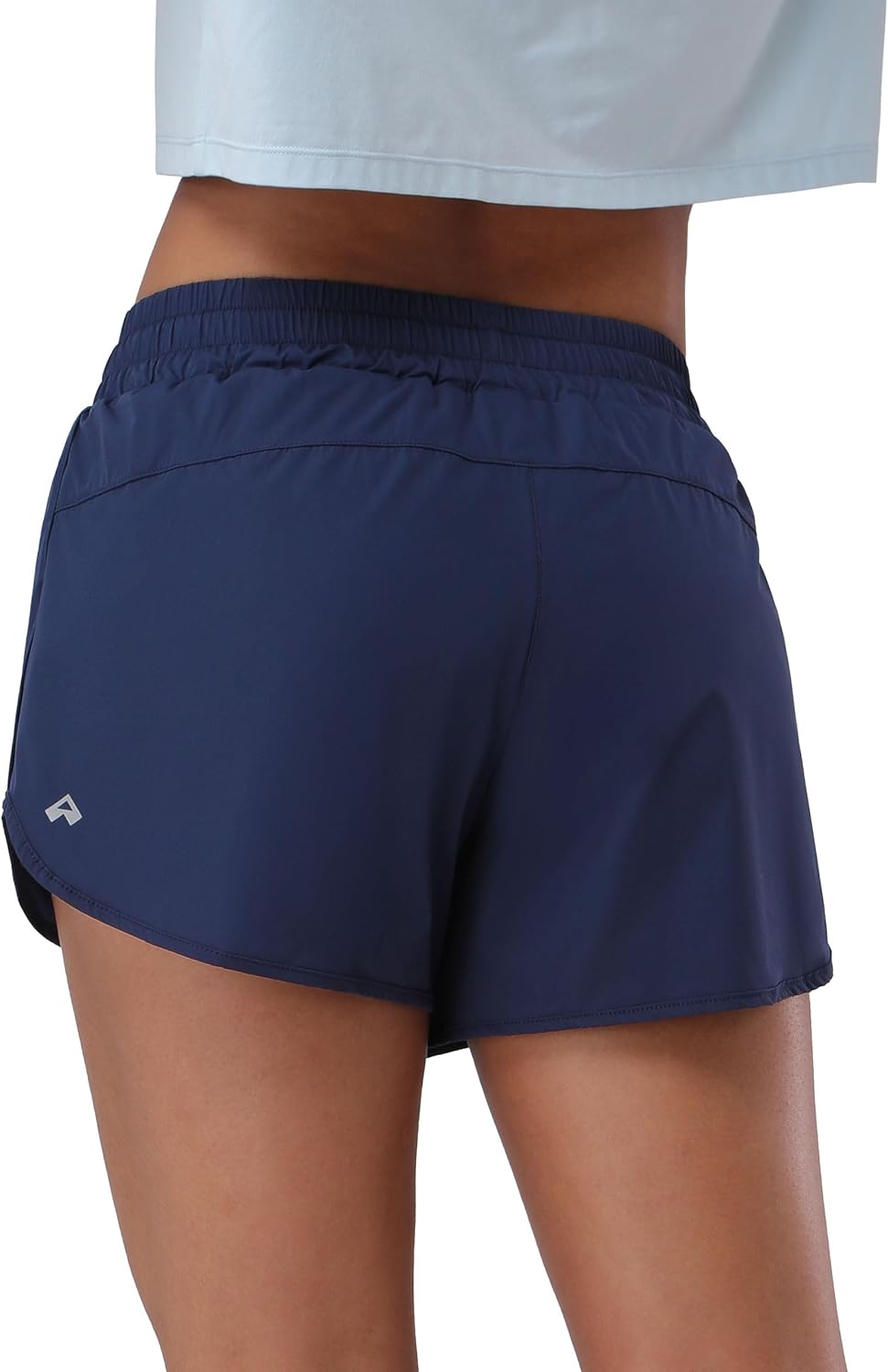 Pioneer Camp Womens Athletic Shorts with Liner 4" Quick Dry Running Gym Shorts Workout Stretchy Active Shorts with Zip Pocket - Image 5