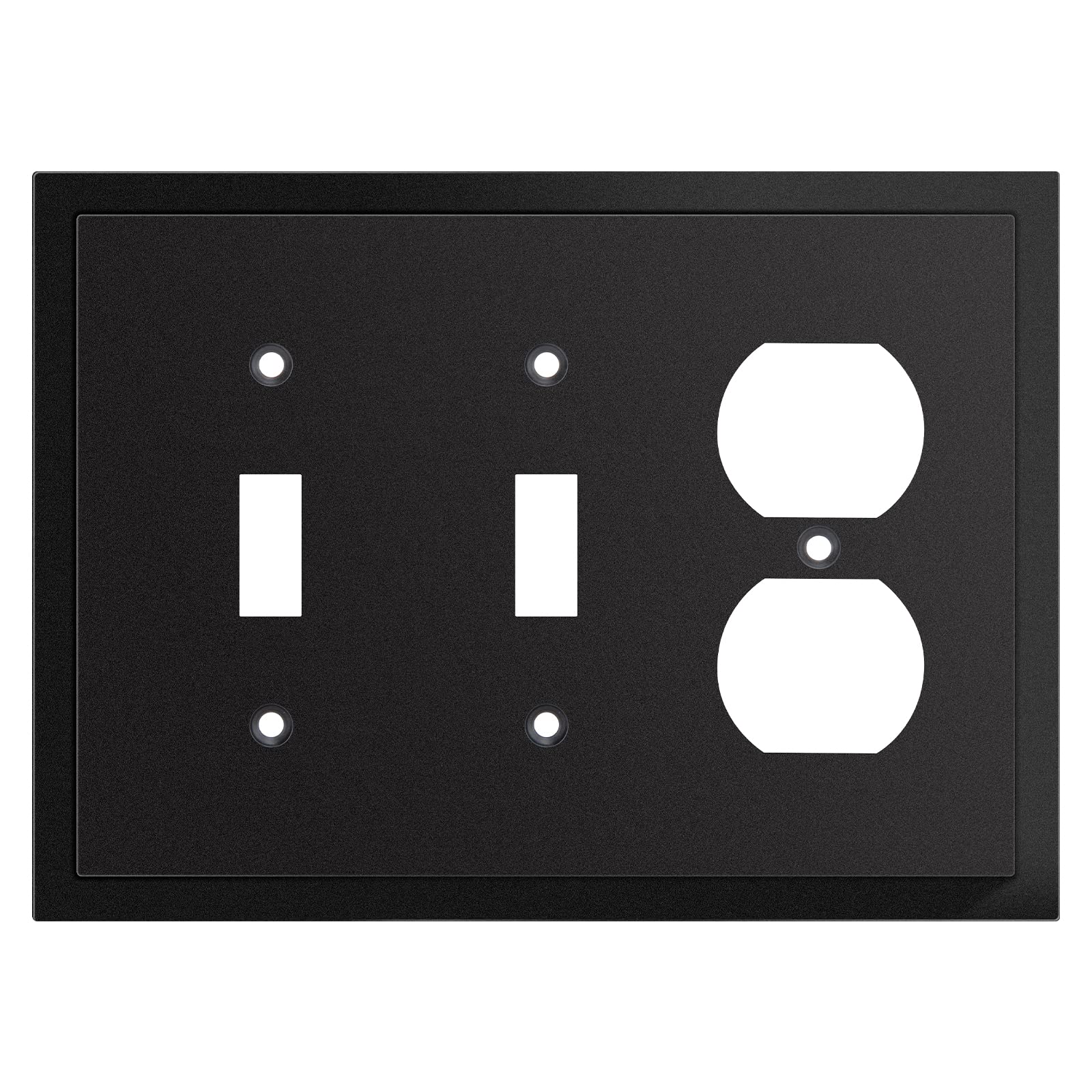 Modern White Wall Plates - Decorative Switch & Outlet Covers -8
