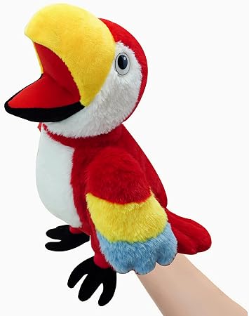 Birds Hand Puppets for kids,Toddler Includes Parrots, peacocks, etc with Movable Open Mouths, Perfect for Storytelling,Teaching,Preschool,Birthday Gifts