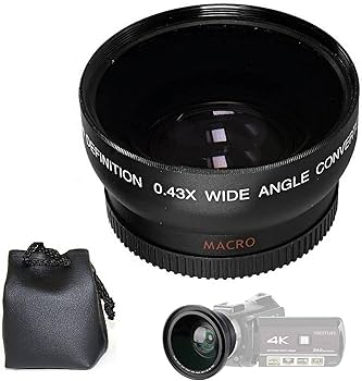 Super wide angle 140° Camera Amazon.com : .42x HD Super Wide Angle Panoramic Macro Fisheye Lens