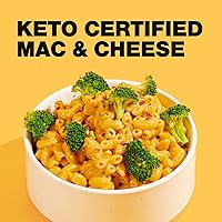 Vista 5 de SuperFat Macarrones y queso Keto Pasta proteica Pasta baja en carbohidratos Pasta rápida y fácil sin gluten Macarrones y queso sin gluten