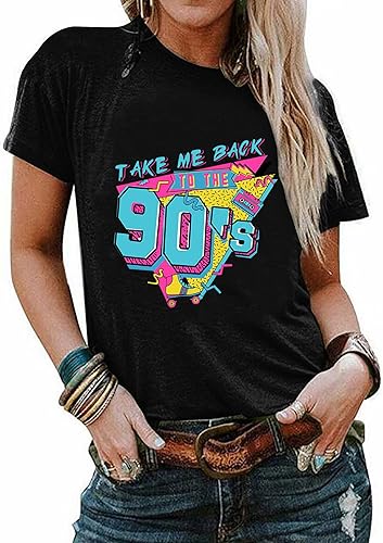 Miniatura 2 de Atuendo de los años 90 para mujer camiseta vintage de los años 80, camiseta casual de los años 90 y 80 para nostalgia
