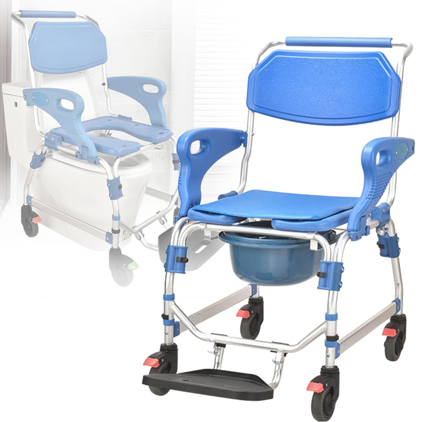 Chaise de douche avec dossier pour limiter le risque de chute