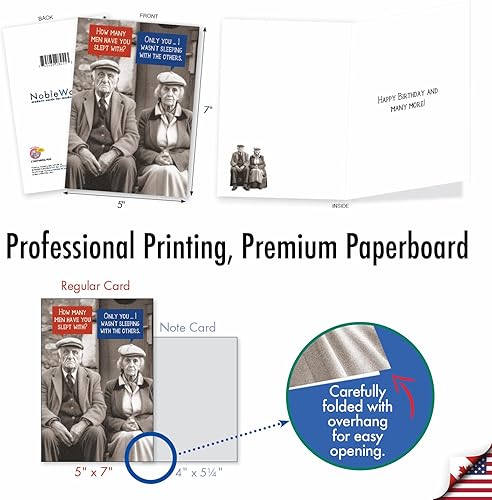 Vista 15 de NobleWorks Humorous Birthday Greeting Card with 5 x 7 Inch Envelope (1 Card) Bday Bra Size C10073BDG