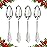 WDF 100 Piece Silver Plastic Spoons Disposable - 6.93 Inch Baroque Silver Silverware for Dessert Cake - Heavy Duty Plastic Spoons for Christmas Party, Wedding or Daily Using