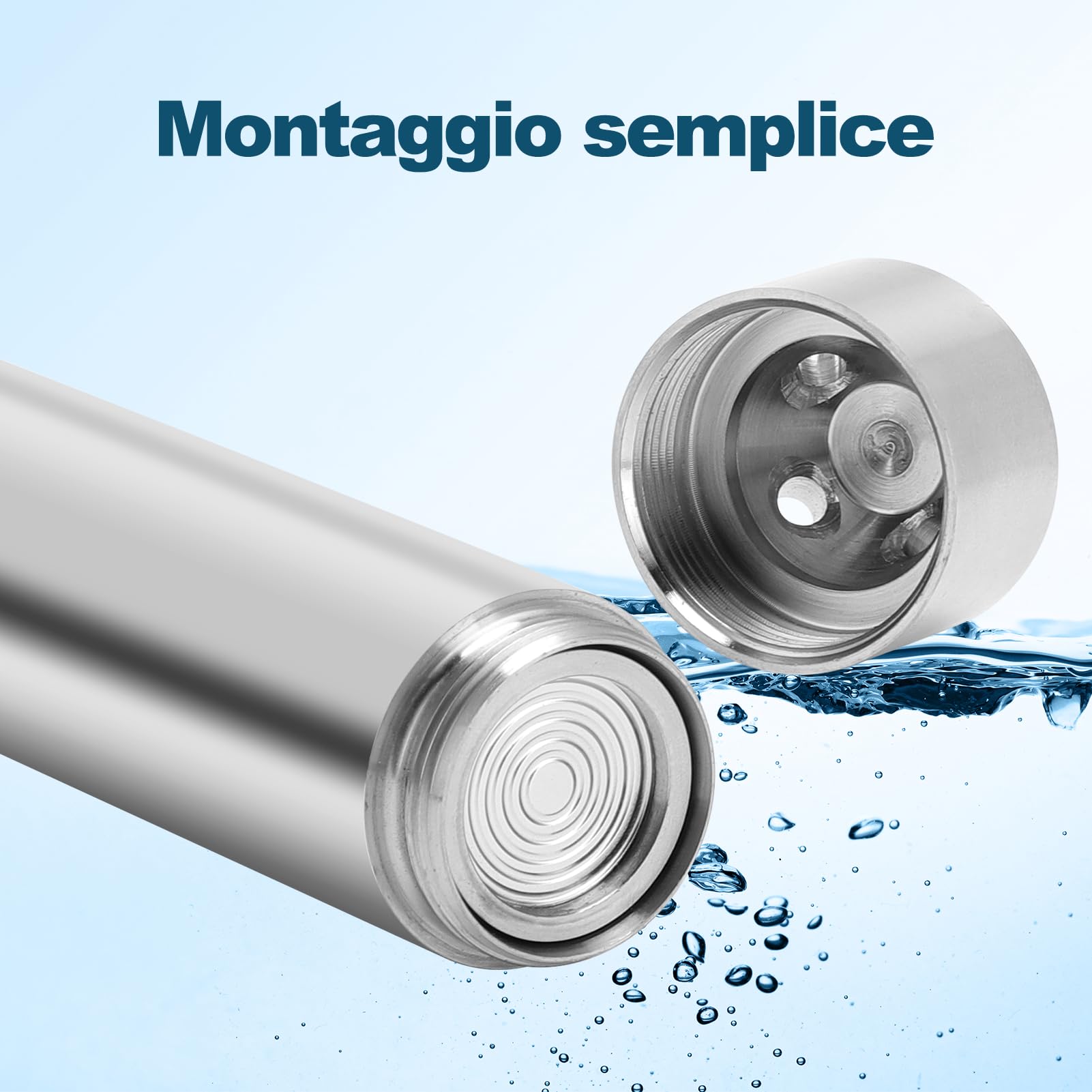 Trasmettitore di livello liquido, Trasmettitore di livello dell'acqua DC24V, 6m Cavo Impermeabile, Output di trasmissione 4-20 mA, rilevare gamma 0-5m per Rilevare L'acqua