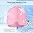 KingPavonini Ice Head Wrap, Adjustable Migraine Headache Relief Cap with Drawstring, Hot/Cold Migraine Hat for Tension Stress, Sinus, Puffy Eyes, Pink