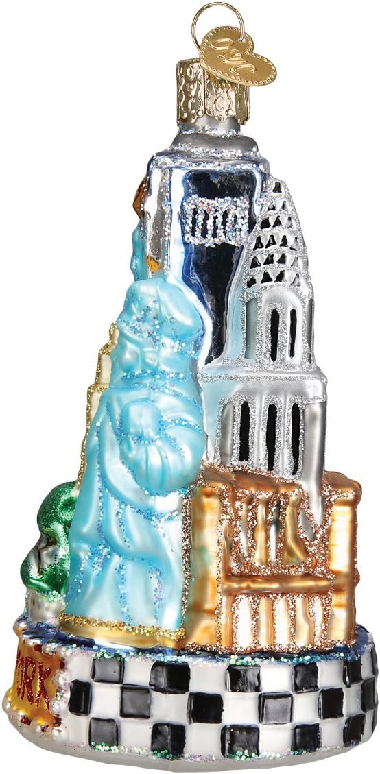 Old World New York City Glass Blown Ornament 20083