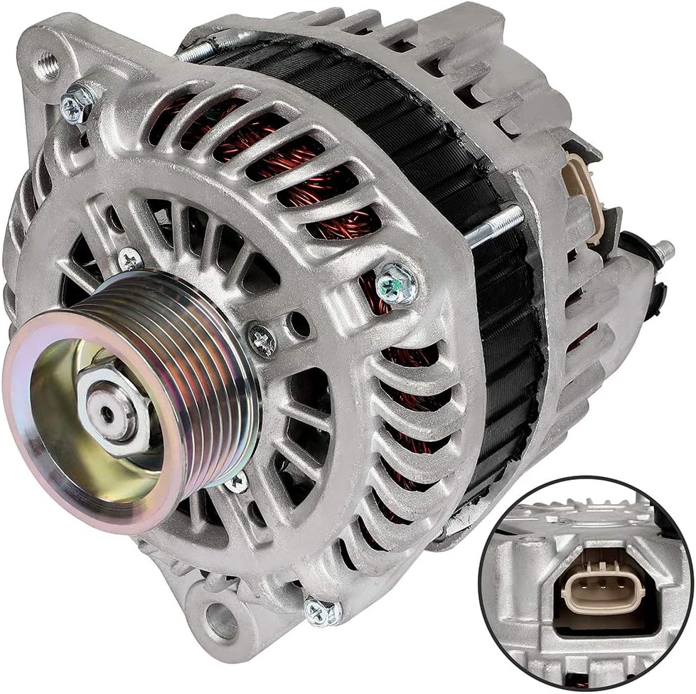 High Output Alternator ANPART 150 Amp Alternator Replacement for 2014-2016 for Infiniti for QX70,2007-2009 for Nissan for 350Z,2009-2016 for Nissan for 370Z 11340
