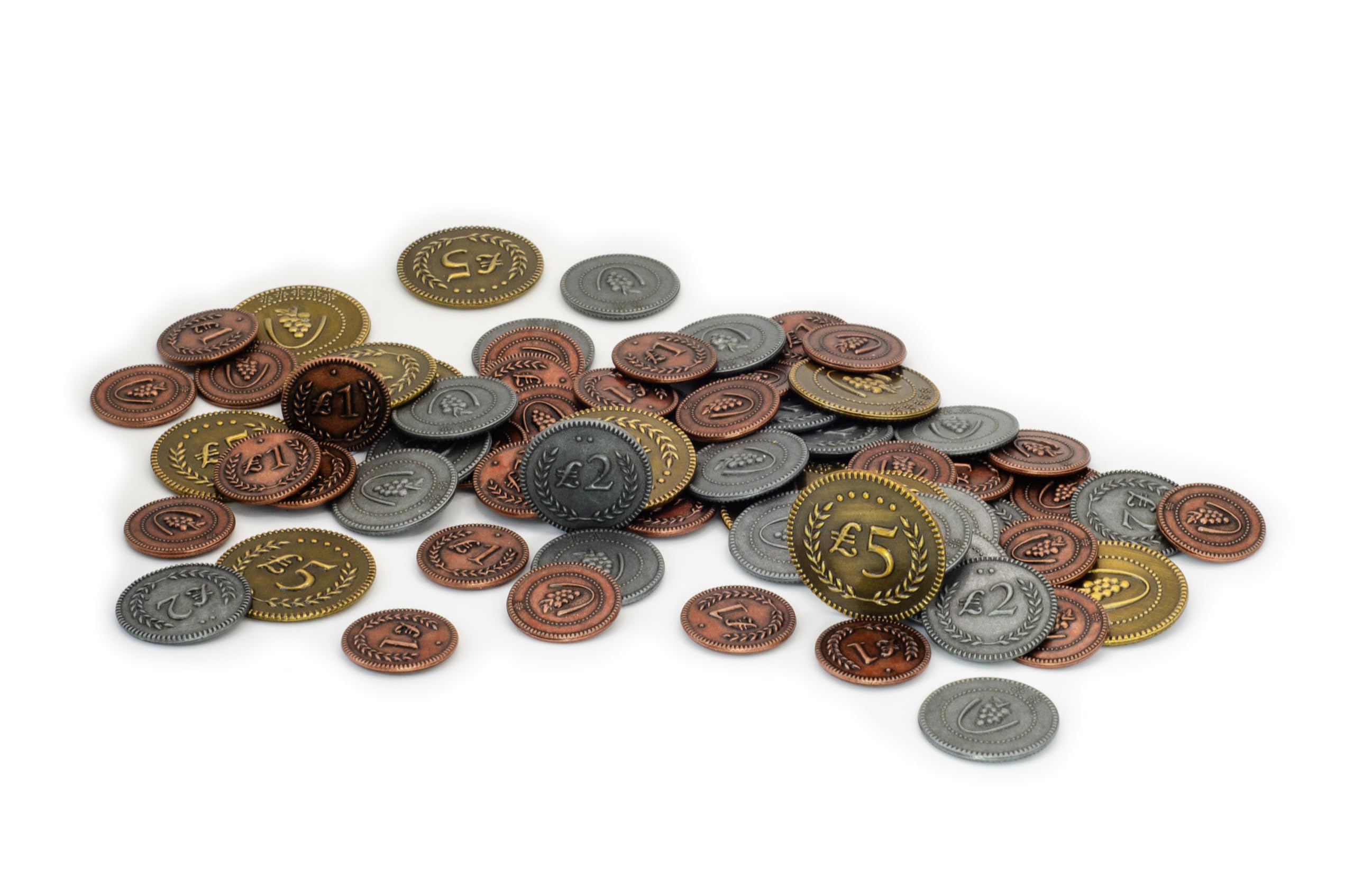 Viticulture: Metal Lira Coin Upgrade Pack Board Game