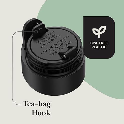 Miniatura 168 de Contigo Autoseal West Loop - Taza de viaje de acero inoxidable con aislamiento de vacío (16 oz, acero inoxidable/azul Mónaco, 2 unidades)