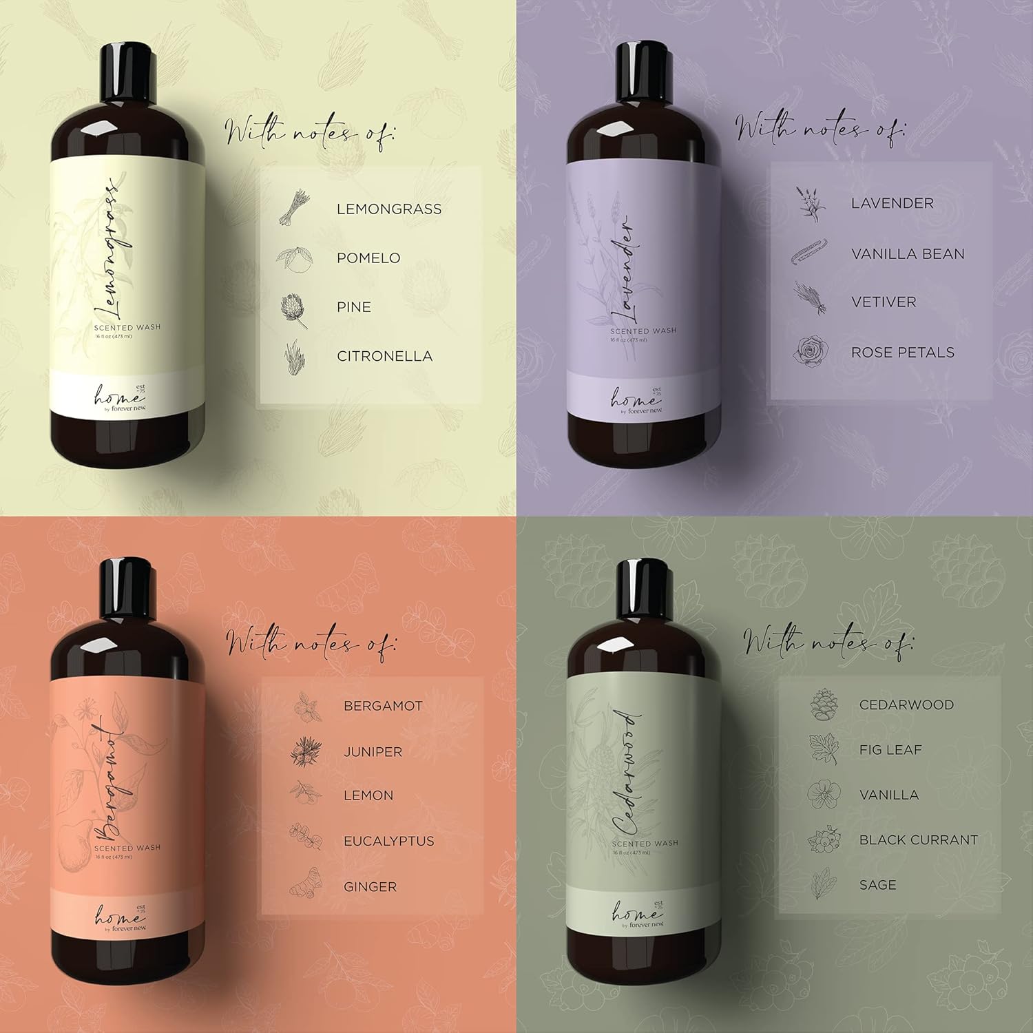 Home by Forever New - Scented Liquid Laundry Detergent, Bergamot, 16 Fl Oz – Perfect for Washing Towels, Bed Linens, Clothing, and More - Image 8