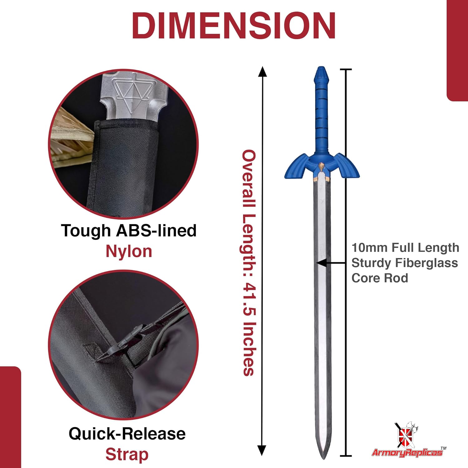 Armory Replicas™ - Video Game Foam Swords- Perfect for LARP, Cosplay & Conventions