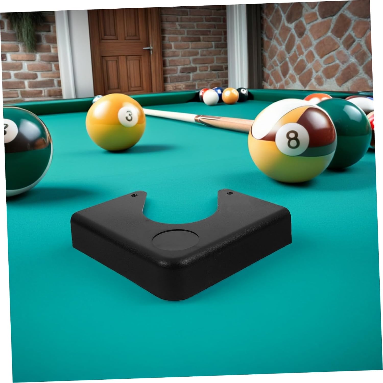 Mikinona 4Pcs Billiard Corner Plate Durable Metal Table Corner Accessories for Pool Tables Sleek Design for Stability for Billiard Enthusiasts Finish