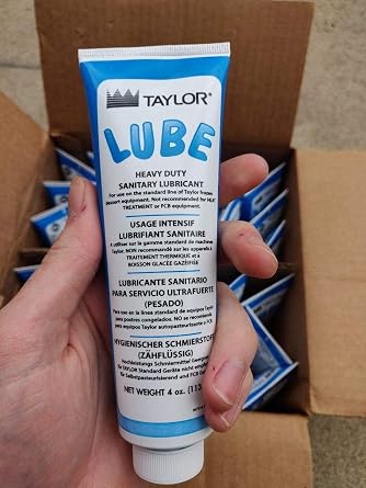 Taylor Blue Food Grade Lubricant (4oz, 4-Pack) - Lube for Soft Serve Ice Cream Machine & Frozen Yogurt Machine - NSF H1 Certified Sanitary Lubricant - Heavy Duty Grease for O-Rings by FryOilSaver Co.