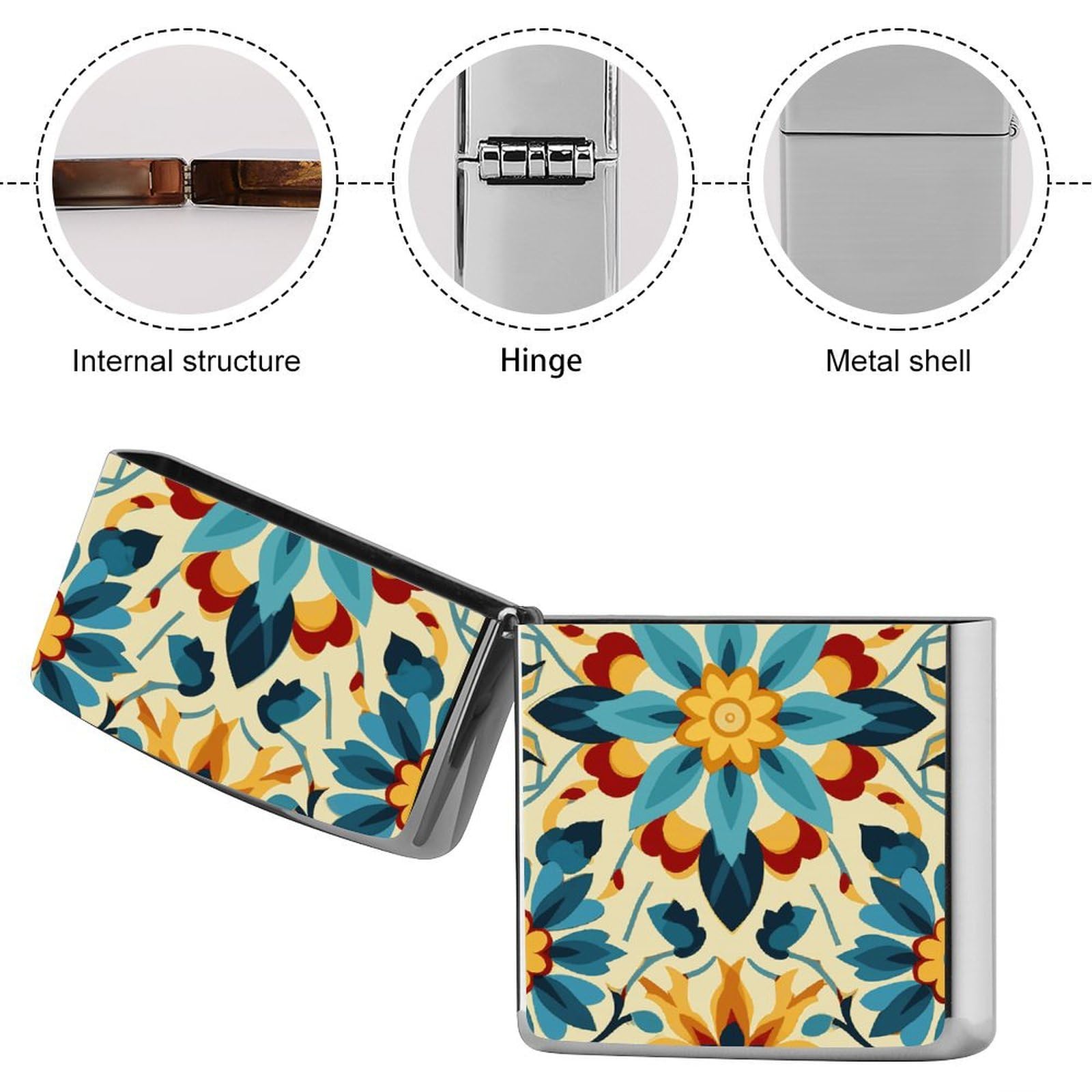 Amazon.com: Colorful Arabic Editable File Yellow Lighter Protective Box  Metal Lighter Cases Scratch-Proof Cigarette Lighters Sleeves Lighters  Holder for Women Men : Health & Household