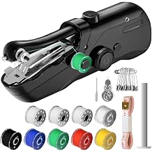 Handheld Sewing Machine, Handheld Sewing Machine,Mini Portable Electric Sewing Machine for Beginners Adult Brown
