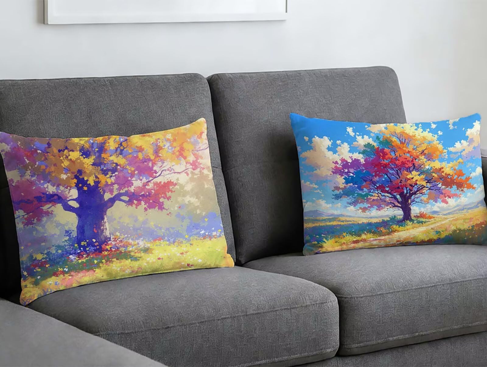 Fundas para cojines de sofá en terciopelo rectangular 40x60 para sala de estar