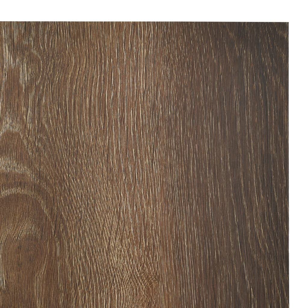 Podłogi i dywan - materiały budowlane - samoprzylepne deski podłogowe 55 szt. PVC 5,11 m brązowy