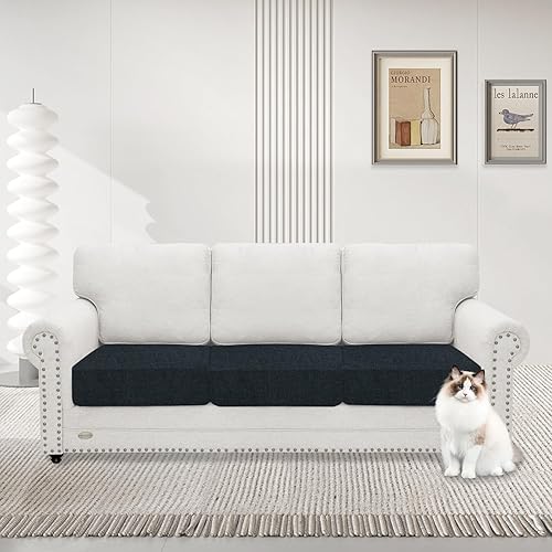 Miniatura 2 de MAXIJIN Fundas de cojín impermeables elásticas para sofá, lavables, para exteriores, con parte inferior elástica para perros, mascotas y niños (3