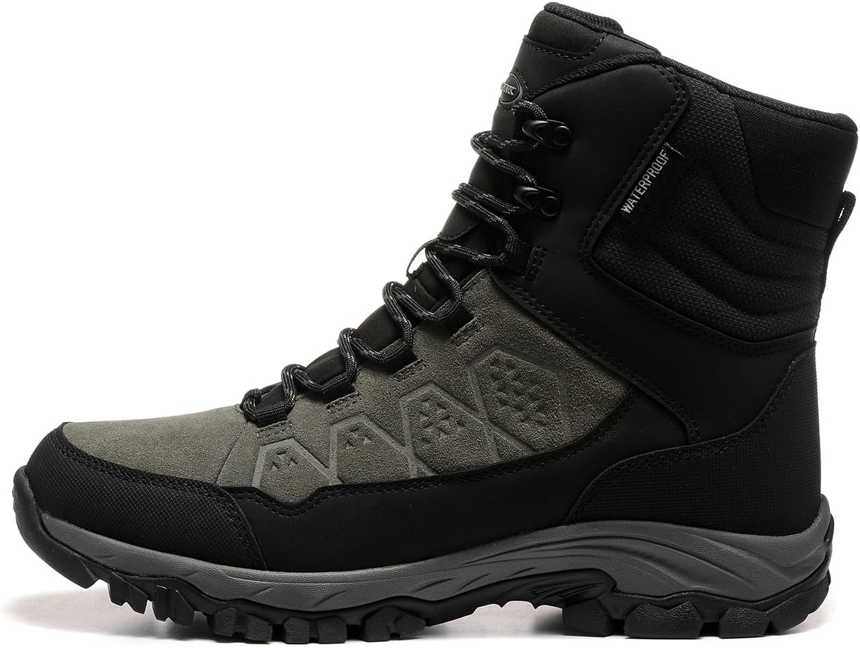 ROCKMARK Men’s Warm Snow Boots, Fur Lined Waterproof Winter Shoes, Outdoor Anti-Slip Lightweight Snow Boots ROCKMARK Men’s Warm Snow Boots, Fur Lined Waterproof Winter Shoes, Outdoor Anti-Slip Lightweight Snow Boots