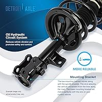 Vista 20 de Detroit Axle - Kit de suspensión delantera de 10 piezas para Chevy Aveo Aveo5 Pontiac G3 Wave 2 Ready Struts Assembly 2 Enlaces de barra