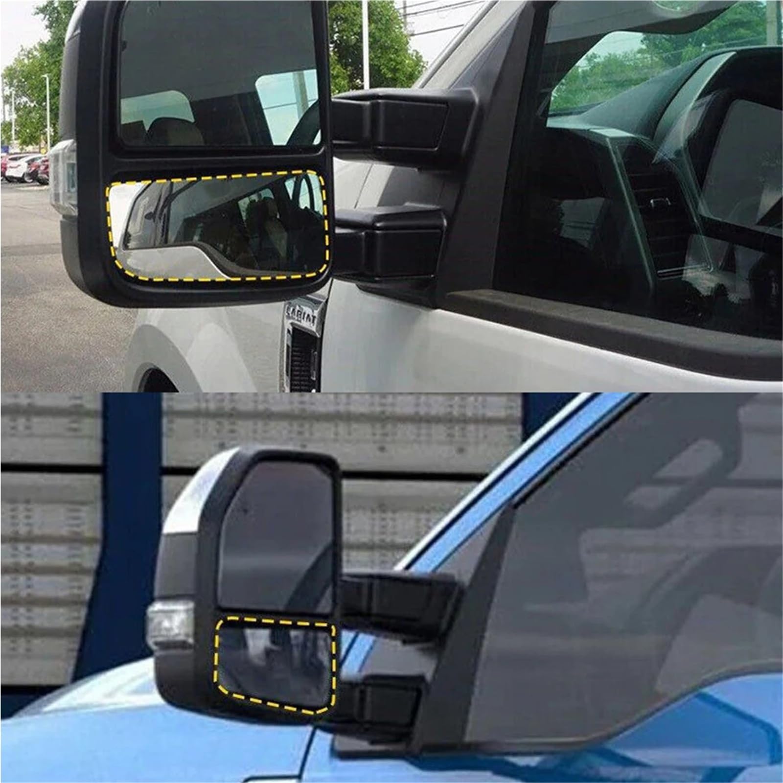 Cristal de espejo retrovisor calefactado Espejo retrovisor de remolque delantero izquierdo FL3Z17K707V, compatible con para Ford