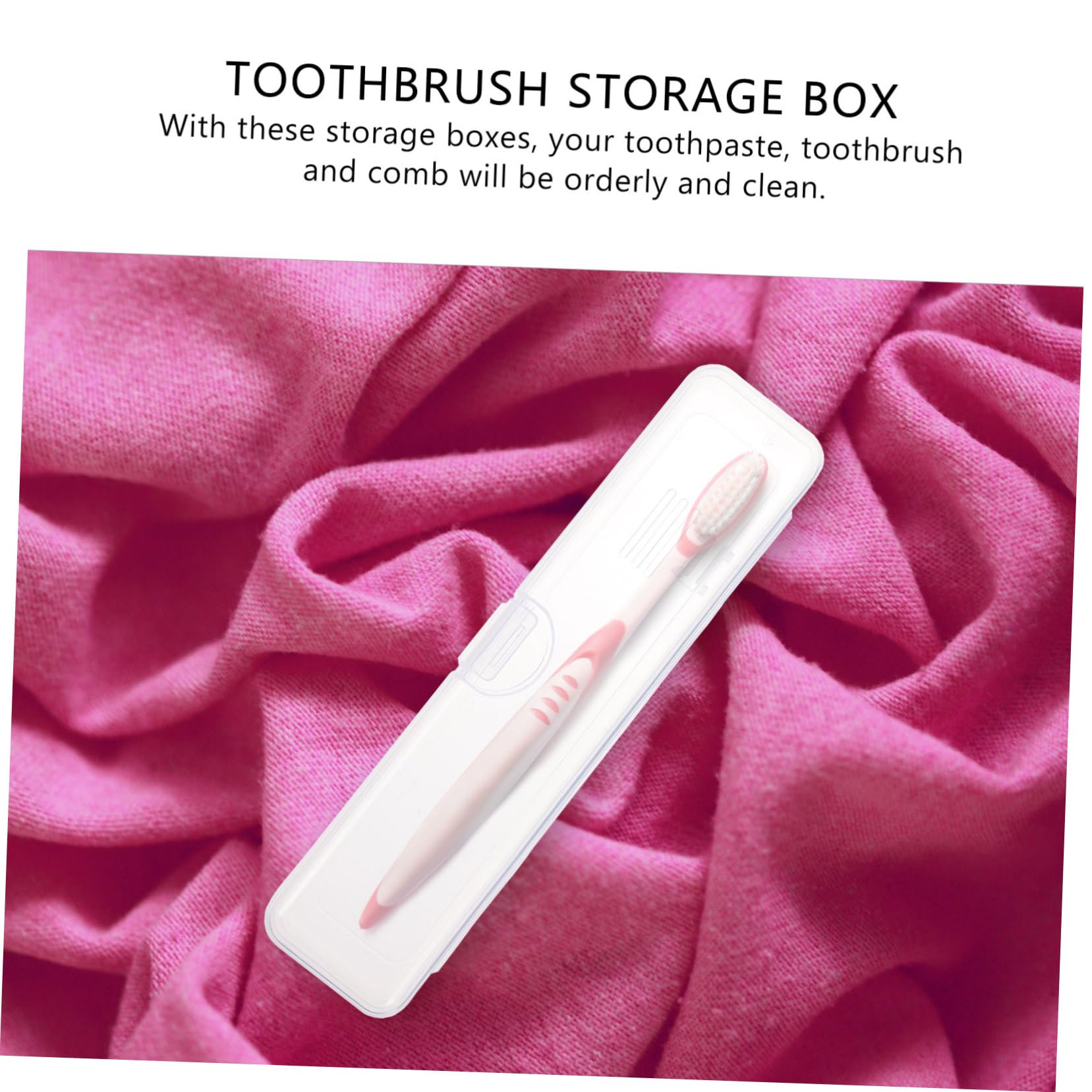 Zerodeko 9pezzi Scatole Porta Spazzolino Da Viaggio Trasparenti e Traspiranti Organizer Per Spazzolino e Dentifricio Per Viaggi e Ufficio