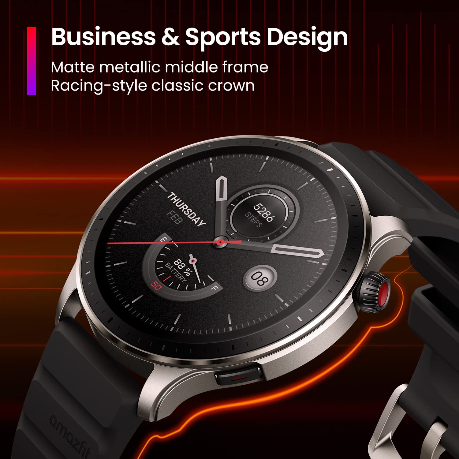 O relógio inteligente Amazfit GTR 4 A2166 tem GPS, rastreamento de