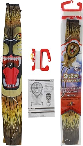 Miniatura 4 de WindNSun Animal Shaped Kites - Rainforest & SkyZoo Land Animal Kites and Sealife Marine Animals w SkyTails, Kite Handle, and Kite String