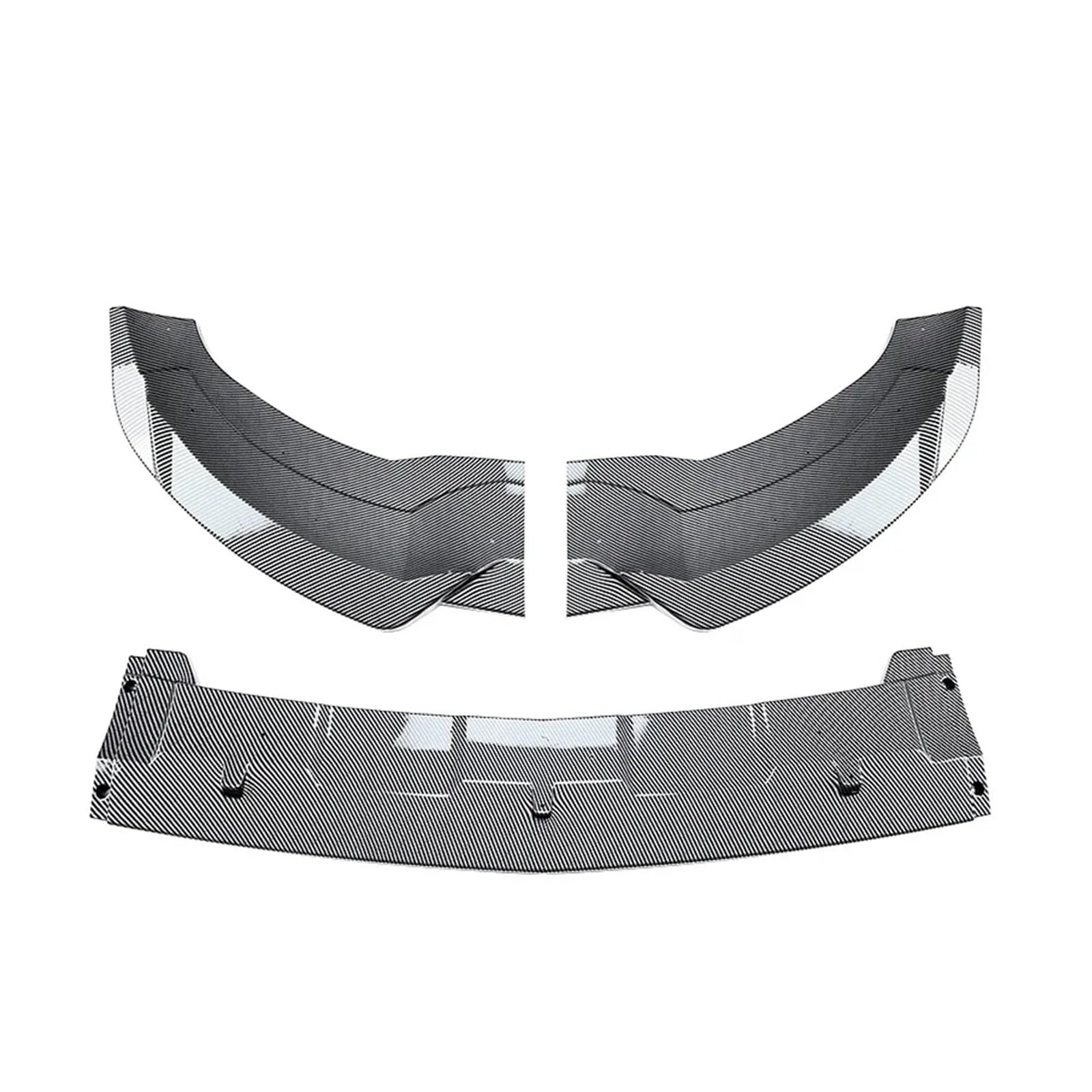 Lyjstore 3-częściowy zestaw zderzaka przedniego, spoiler, splitter ABS Canard, kompatybilny z GLE W166, C292 Coupe, GLE400, 450, 500, 43 AMG, 2015-2018