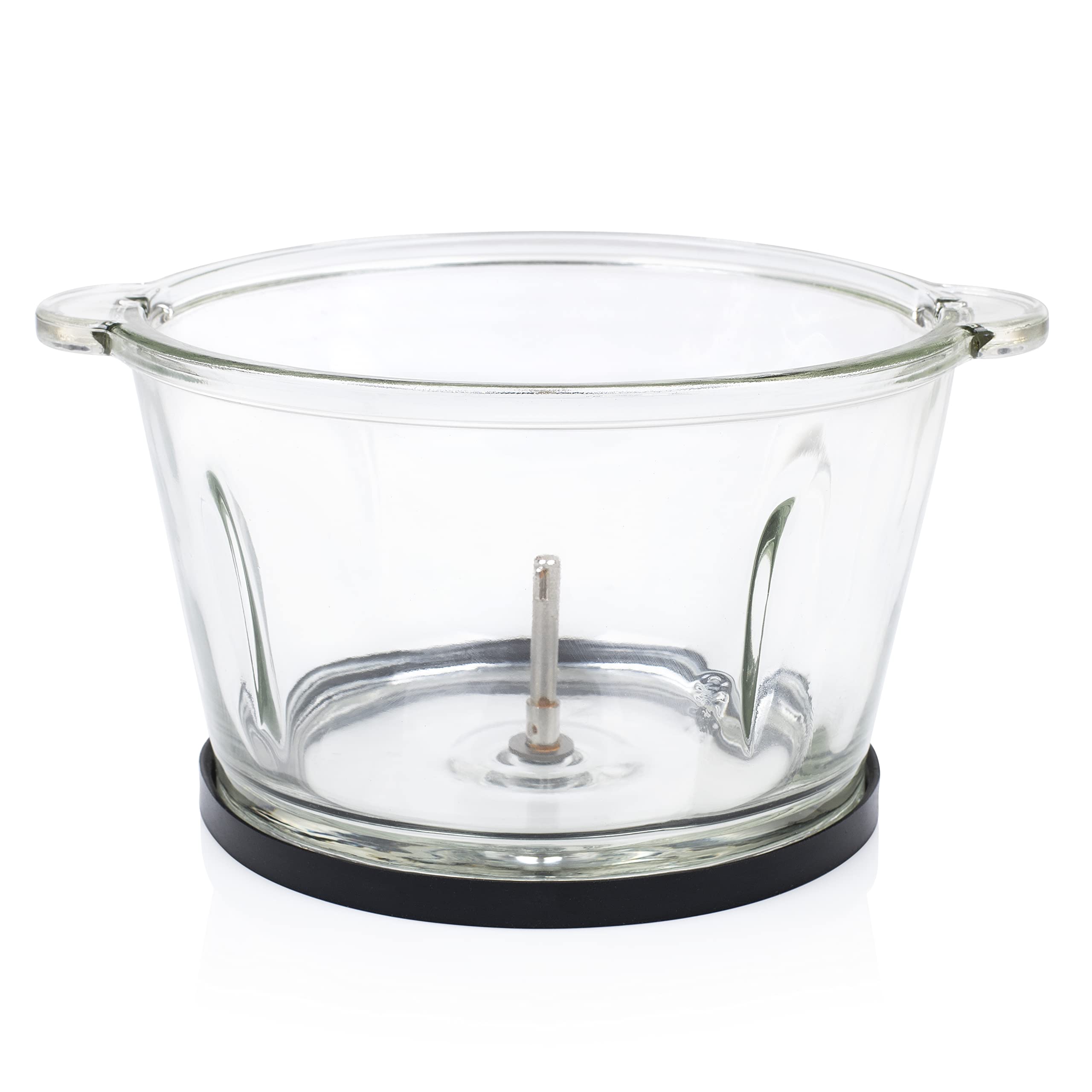 Princess 221052 Picadora eléctrica de alimentos Duo XL, 4 Cuchillas de Acero Inoxidable, Bol de Vidrio con indicador de nivel de 1.5 L, picadora de cocina para carne, verdura, fruta y hielo, 300 W