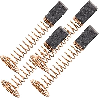 VILLCASE 4pcs Electric Grinder Carbon Brush Carbon for Rotary Tool Power Tool Repair Part Power Tool Part Power Drill Parts & Accessories To Rotate Motor Angle Grinder Carbon Fiber